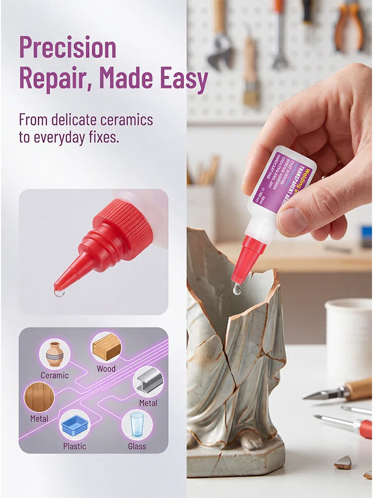 50g Oil-Based Multi-Purpose Welding Adhesive, Quick-Drying Waterproof Glue for DIY and Home Repairs