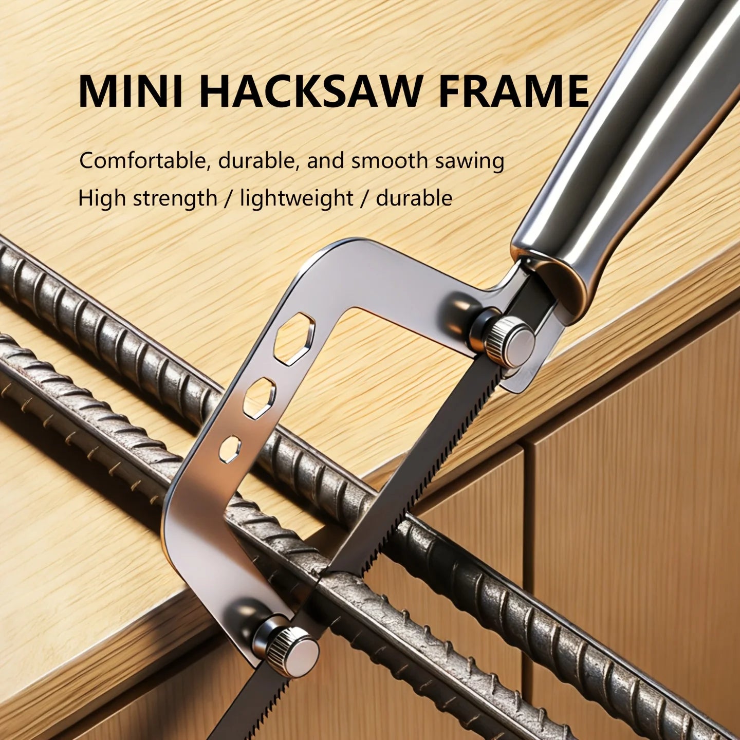 Mini Hacksaw Handmade Small Hacksaw Household DIY Handheld Saw for Wood / Plastic / Metal Cutting