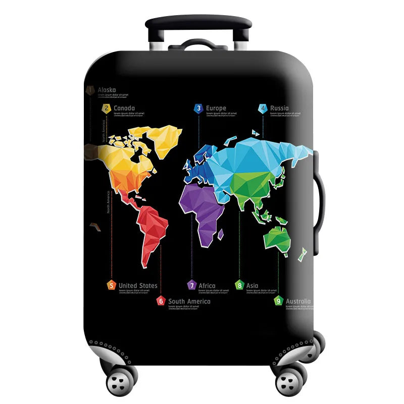 Thick Elastic Luggage Protective Cover Zipper Suit For 18-32 inch Bag Suitcase Covers Trolley Cover Travel Practical Accessories
