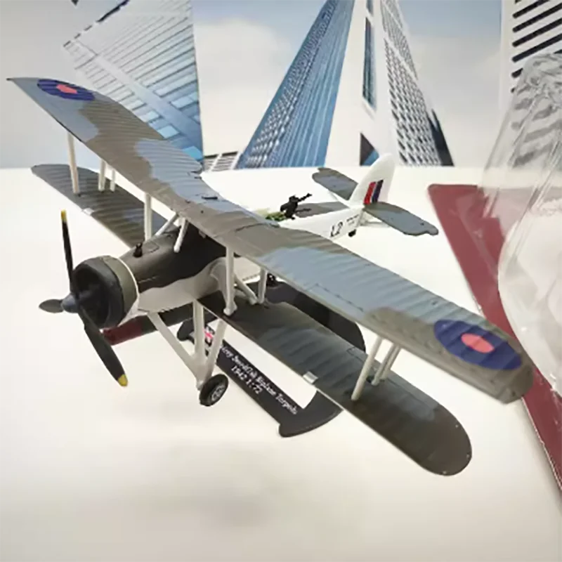 15cm British Swordfish Fighter Alloy Aircraft Model Reconnaissance Plane Destroyed Bismarck Swordfish Finished Airplane Model
