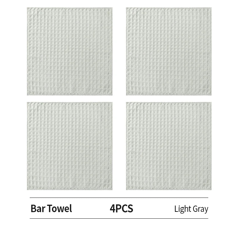 OANKR Barista Microfiber Cloths, 1/4 Pack 12"x12" Professional Cleaning Towels for Espresso Machines, Coffee Bar Accessories