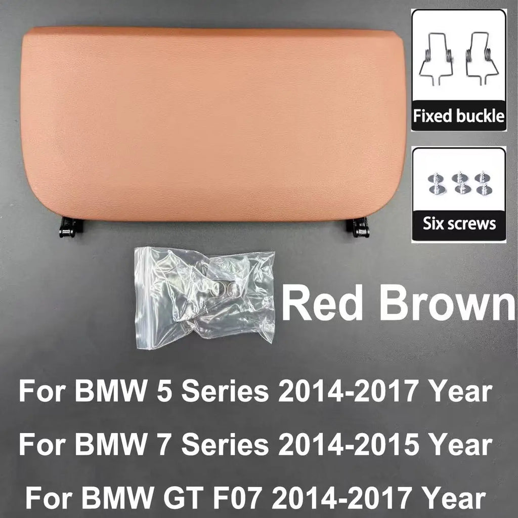 For BMW 5 7 GT Series 2009-2017 F10 F11 F01 F02 F07 Car Seat Back Panel Leather Backrest Storage Pocket Cover
