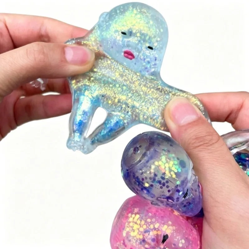 Stress Relief Toy Squishy Baby Shape Squeeze Toy Anti-stress Toy Fidget Desk Toy For Friend Christmas Gift