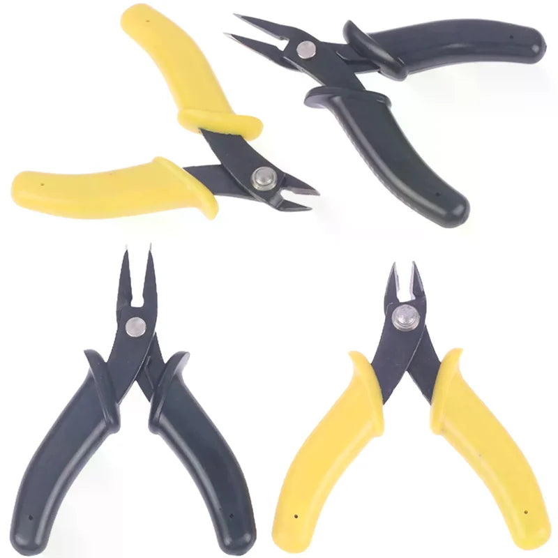 3.5-inch Mini Pliers High Carbon Steel Diagonal/pointed Mouth Pliers Model Tool For Assembling Clipper Needle Nose Pliers