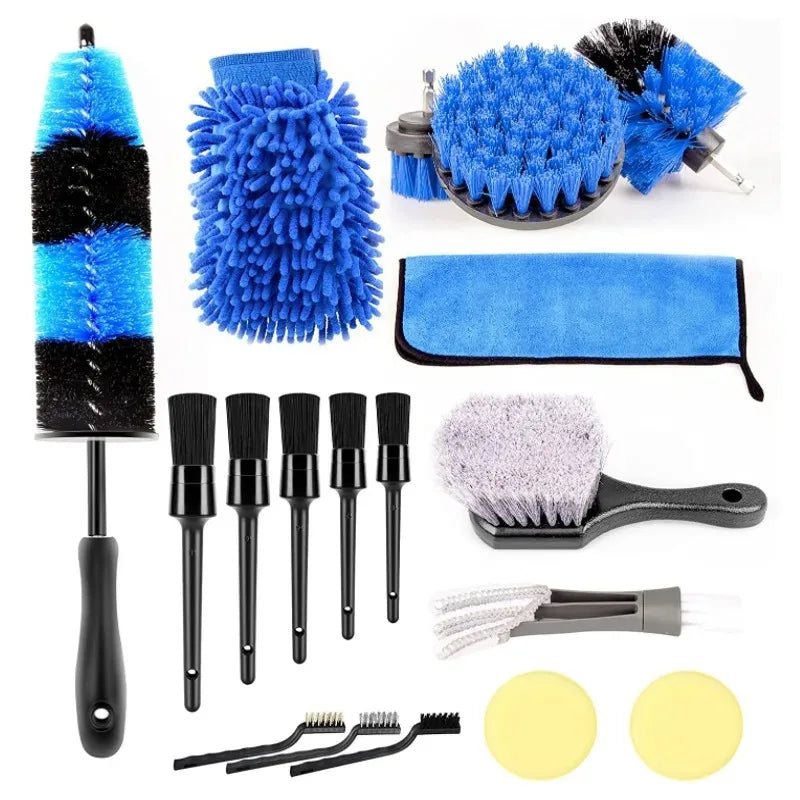 Household Car Cleaning Electric Drill Brush Head Set Electric Brush Kitchen Bathroom Cleaning Kit Toilet Cleaning Tools
