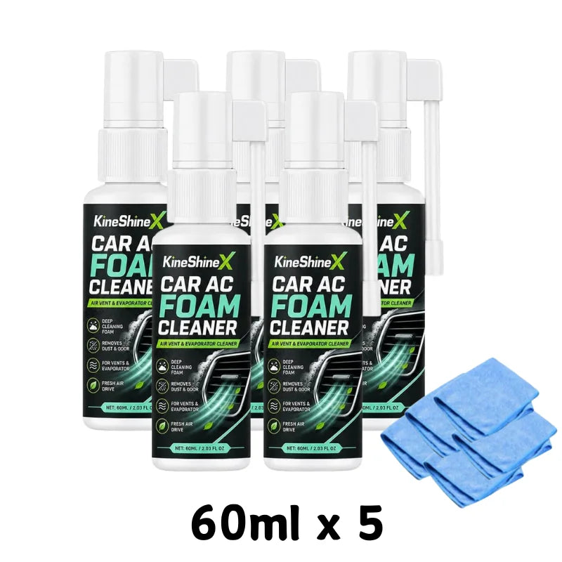 Car AC Foam Cleaner Long Nozzle Air Vent Evaporator Deep Clean Spray Remove Dust Odor Air Conditioner Deodorant