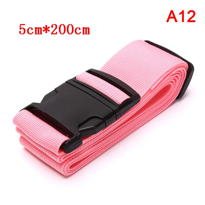 Travel Luggage Strap Adjustable Password Lock Packing Belt Baggage Secure Lock Anti-theft Luggage Strap Bundling Belt