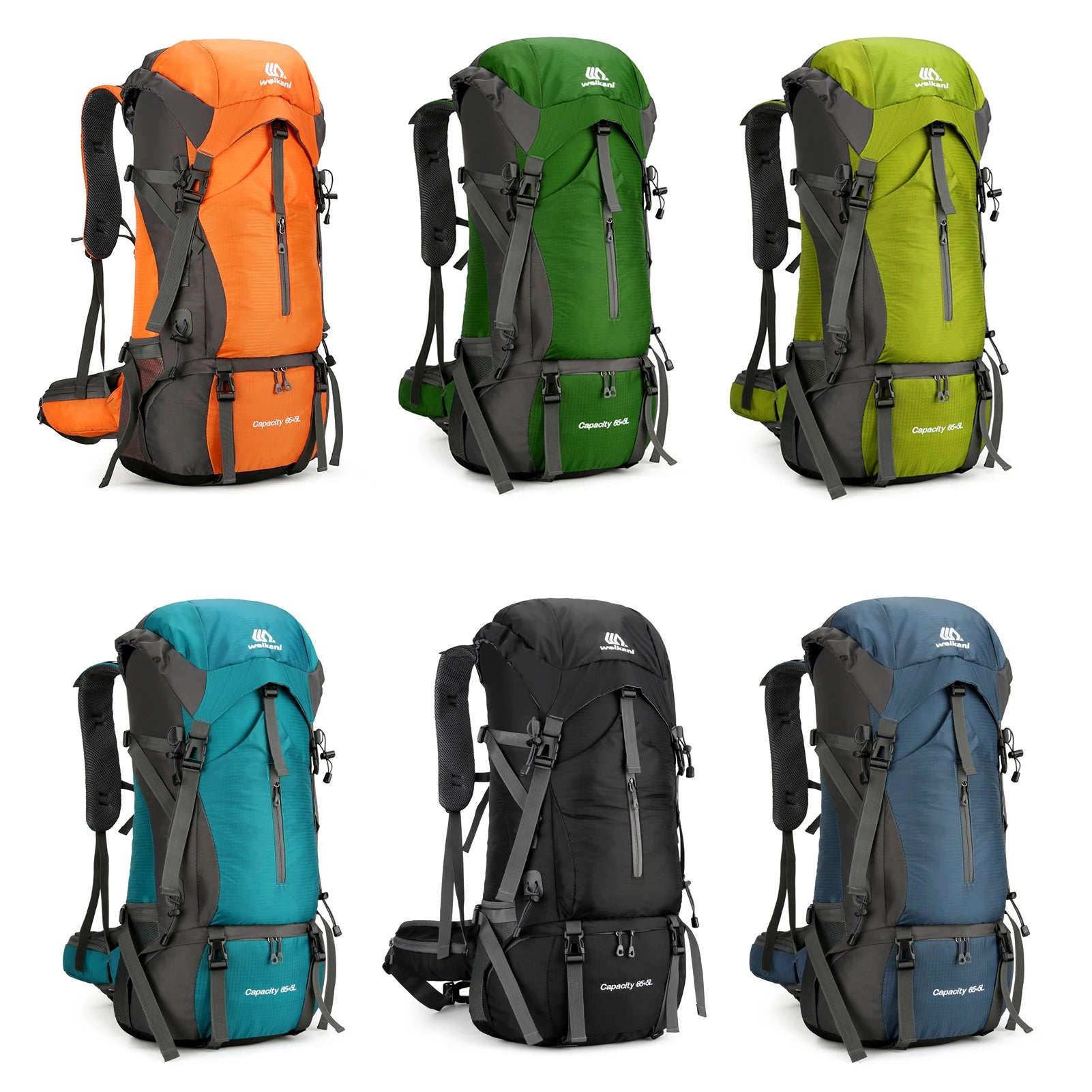 70L Extra Large Backpack for 3-5 Days Water-resistant Climbing Camping Backpack Travel Daypack with Rain Cover