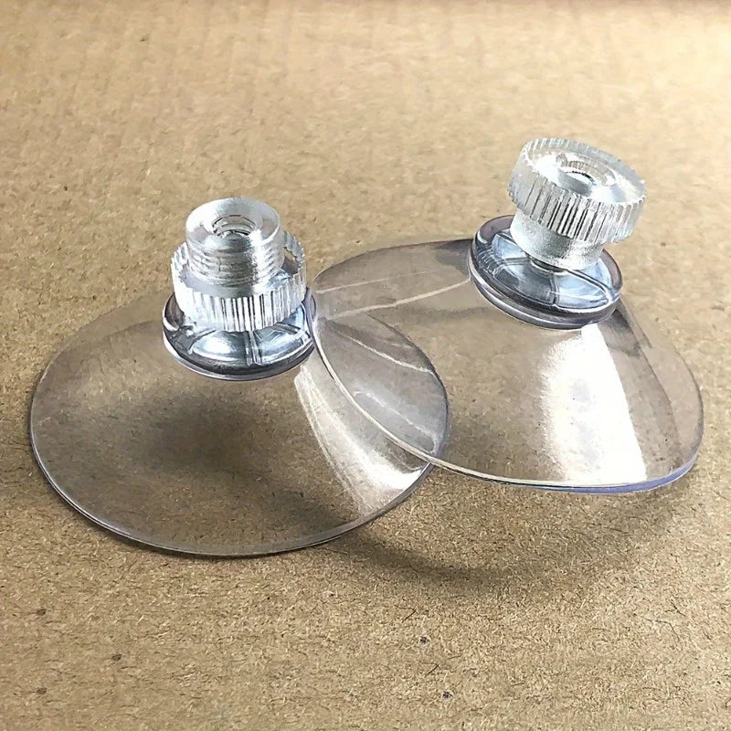 Unbeatable Suction Cup Glass Pads - Crystal-Clear PVC Plastic with Industrial-Strength Adhesive and Hook-Free Design