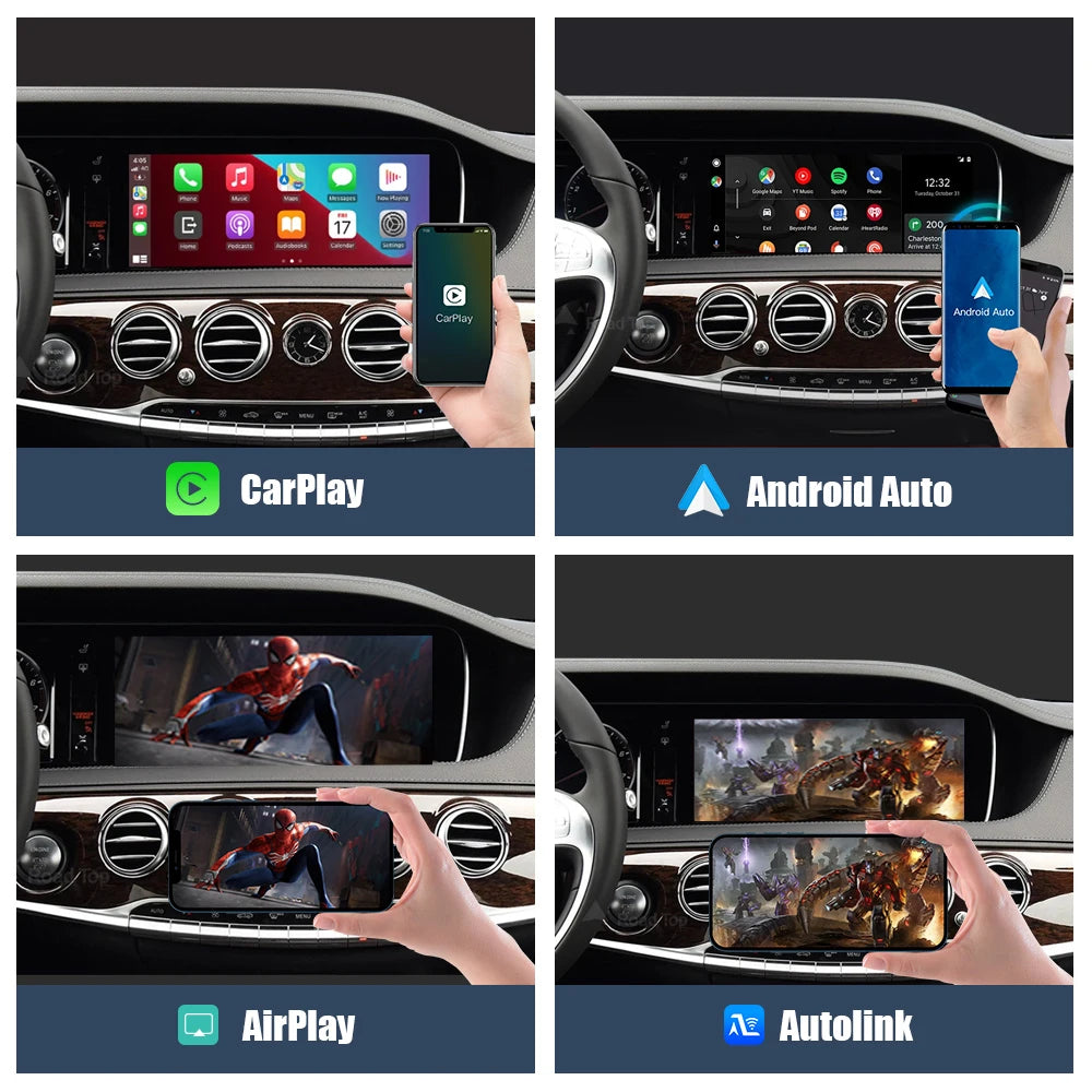 Wireless CarPlay Android Auto for Mercedes Benz S-Class W222 W217 2014-2018NTG5.0 with Support for camera functions Mirror Link