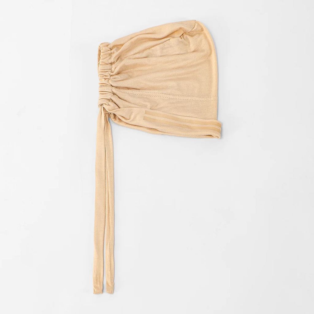 Ramadan Women Cotton Modal Anti-slip Hijab Undercap Solid Turban tube Elastic Tie Back Muslim Hair Bonnet Jersey Hijab Bandana