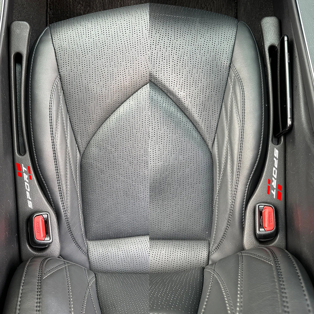 1set Leakproof Slot Car Seat Gap Organizer Strips Fit For All Car Models