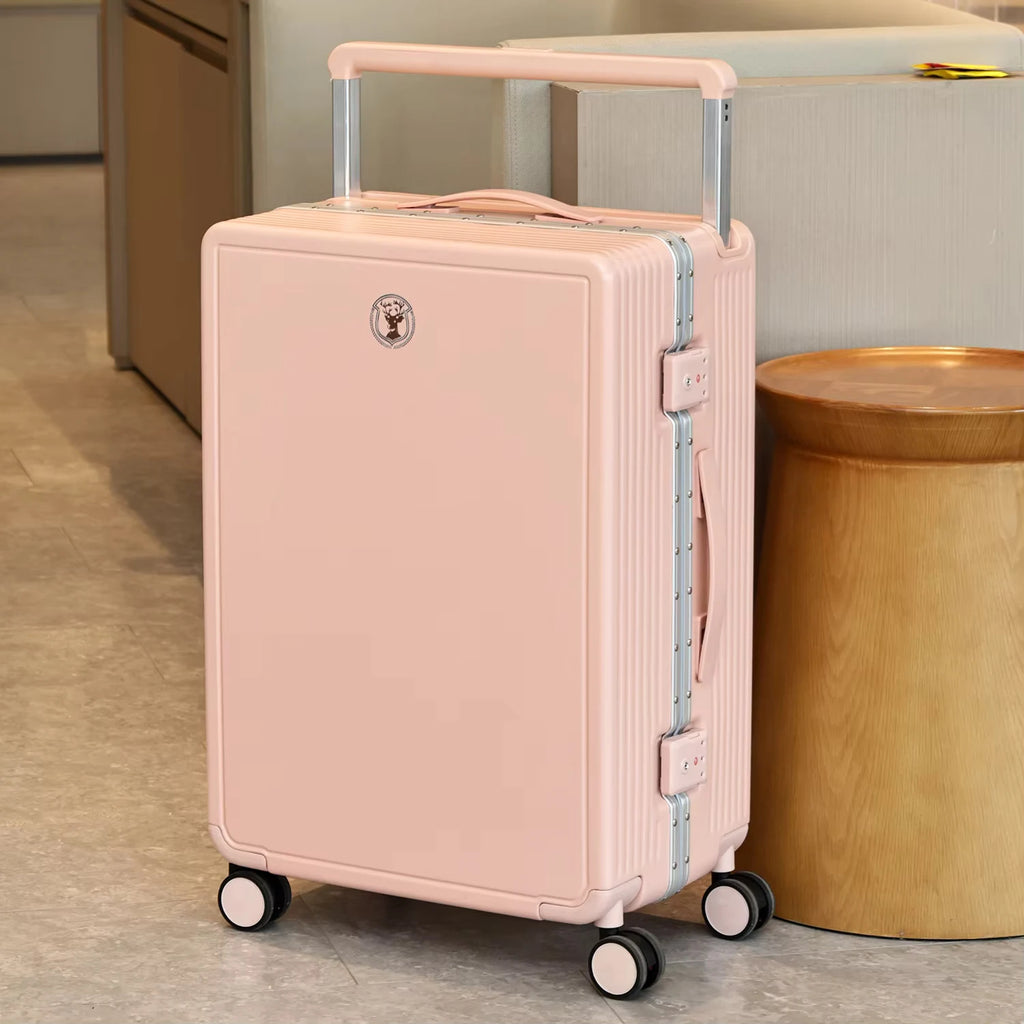 COLENARA 20"22"24"26 Inch Women's With Wheel Rolling Suitcase ABS+PC Travel Luggage Bag Boarding Box Men's Trolley Case