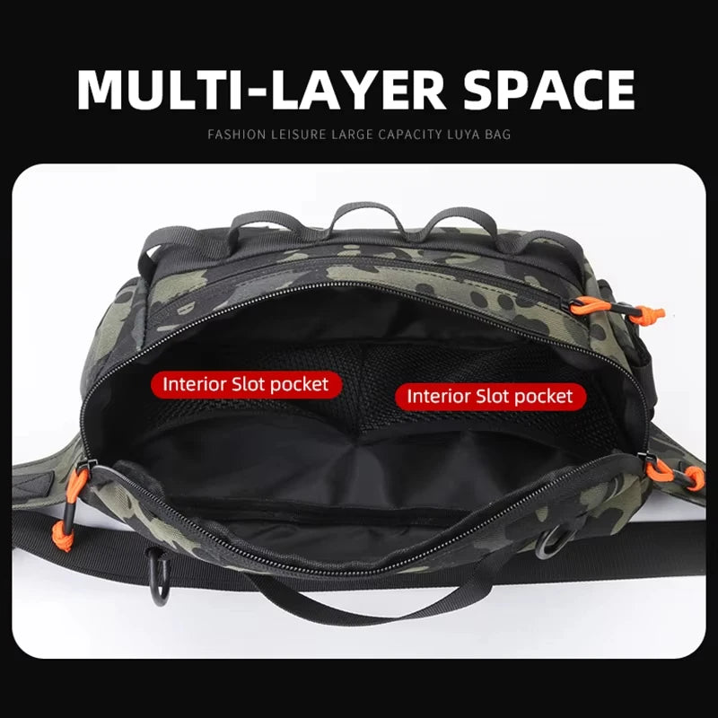 Tactical Fanny Pack Waist Chest  Backpack Outdoor for Men Women Fishing Sling Bag Hip Rig Cycling Camping Multifunctional Bag