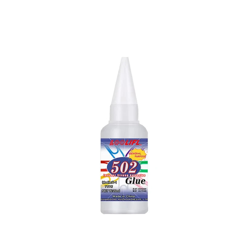 502 Super Glue Instant Strong Transparent Adhesive Cyanoacrylate Quick Dry for Toy Plastic Model Craft Repair