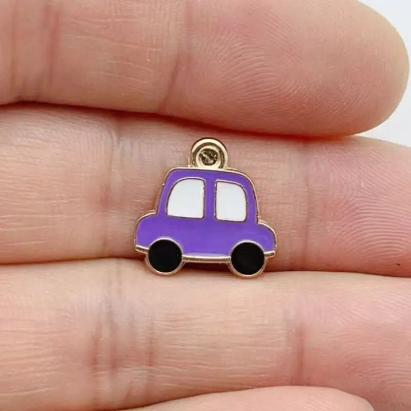 12pcs alloy drip oil car airplane pendant, DIY jewelry making earrings, keychain accessories