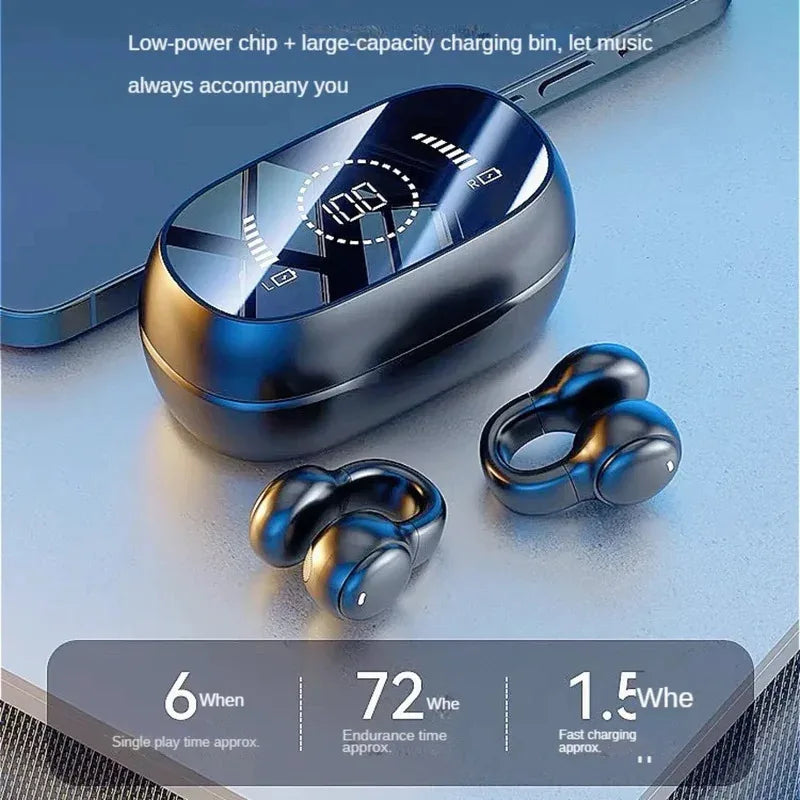 X51 Wireless Earbuds Bluetooth Headset Charging Earphones Bone Conduction Headphones Sport With Mic free