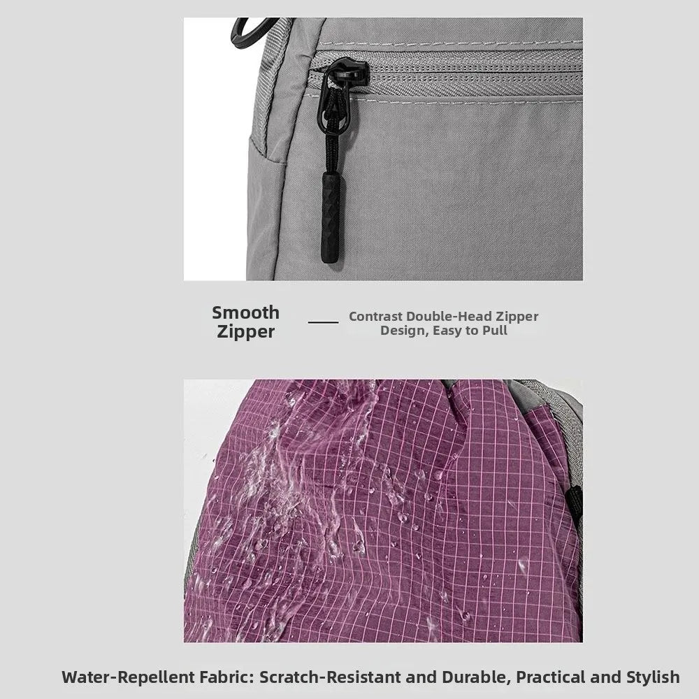 Large Capacity Water Bottle Carrier Bag Waterproof Lightweight Mobile Phone Bag Multi-Functional Korean Style