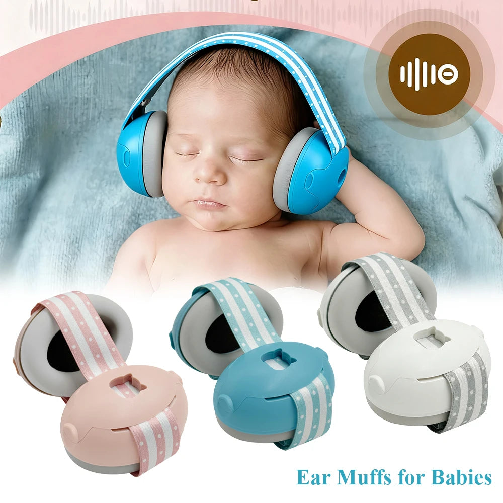 Baby Ear Protection for Babies and Toddlers Noise Reduction Earmuffs Baby Headphones Against Hearing Damage Improves Sleep