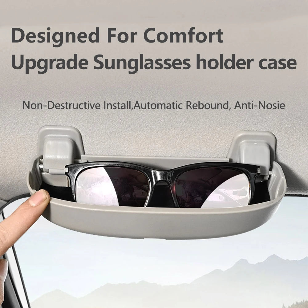 Car Glasses Case for Hyundai Tucson Elantra Verna Solaris IX30 IX35 Sonata for Ford Focus 2 3 Sunglasses Holder Eyeglasses Box