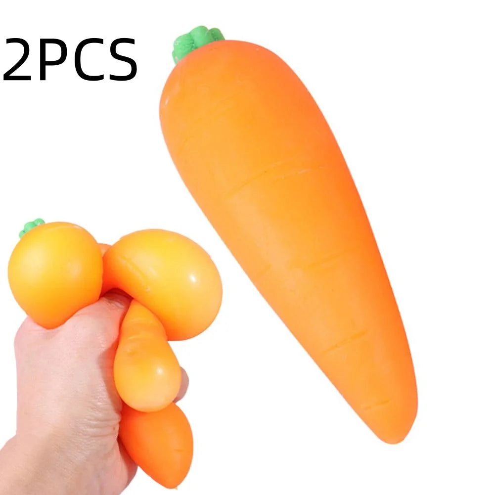 Carrot Squishy Games Sausage Carrot Vegetable Giant Stress Toy Sensory Fun For Kids Teens & Adults Carrot Skateboard Squish1/2/3