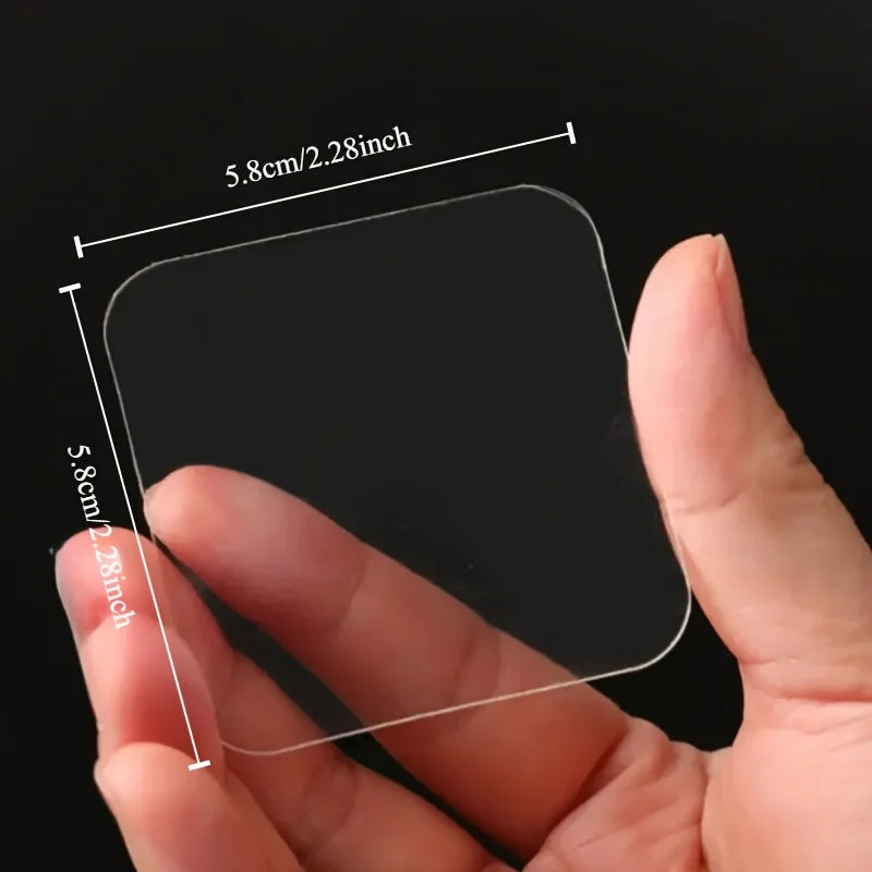 50Pcs Transparent and Seamless Double-sided Adhesive Tape, No-drill Waterproof, Wall Shelf Hook Fixed Adhesive Patch