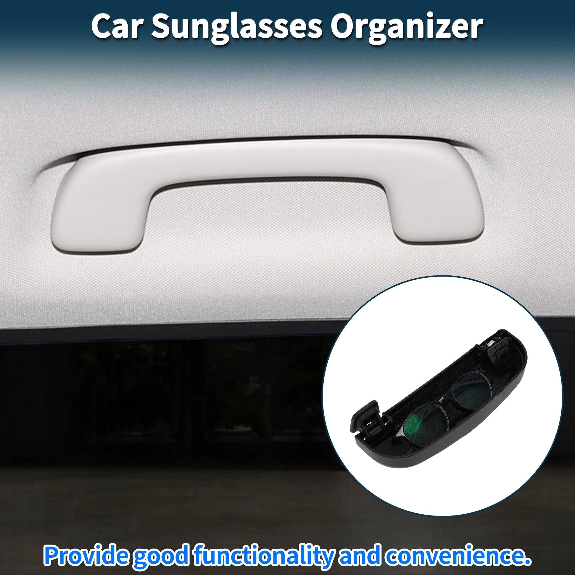 UXCELL Car Sunglasses Case for Ford Puma MK2 2020-2025 Eyeglasses Holder Storage Box