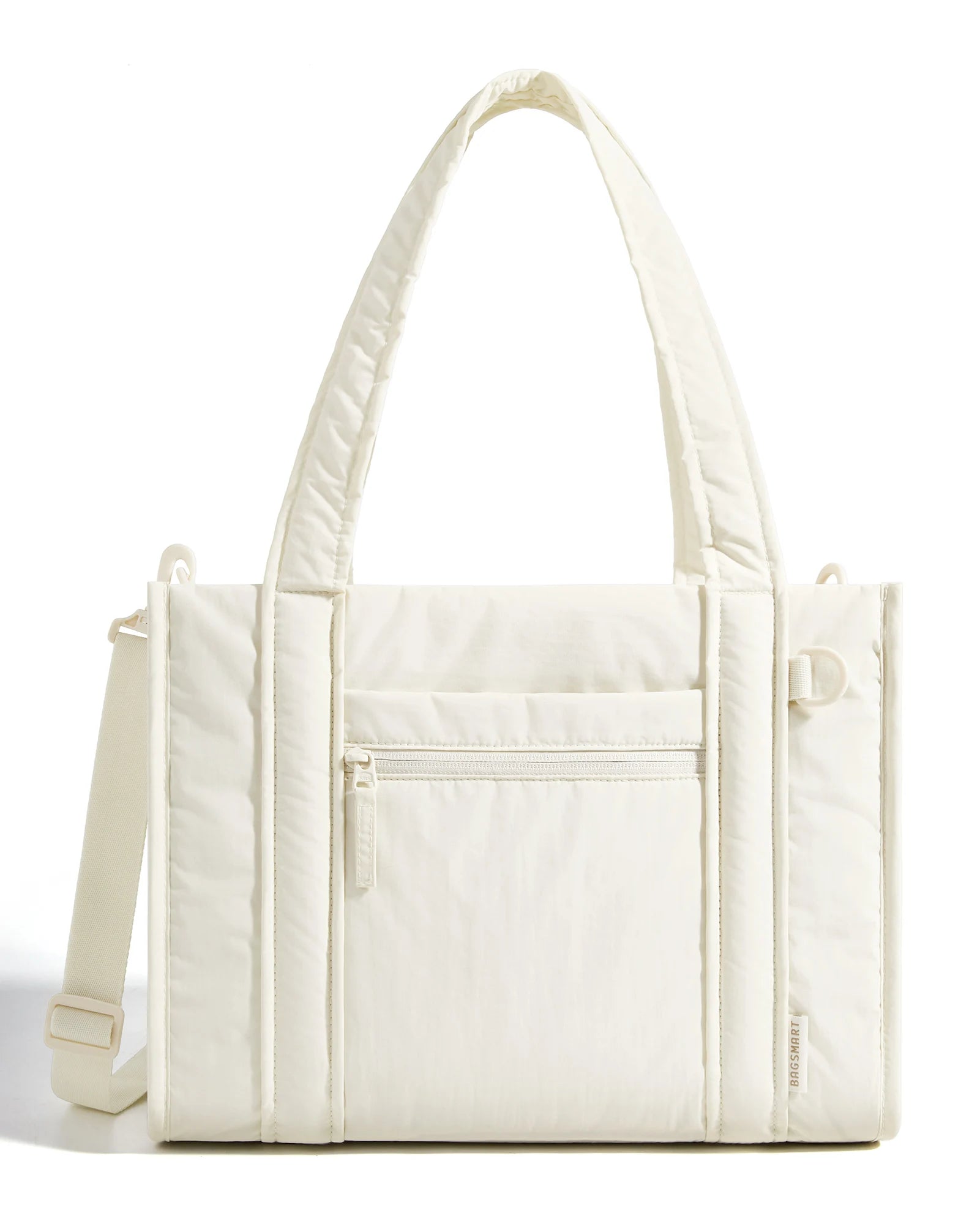 BAGSMART Women Tote Bag for Travel Work College Large Capacity Casual Commuting Crossbody Bag Lightweight Handbag with Zipper