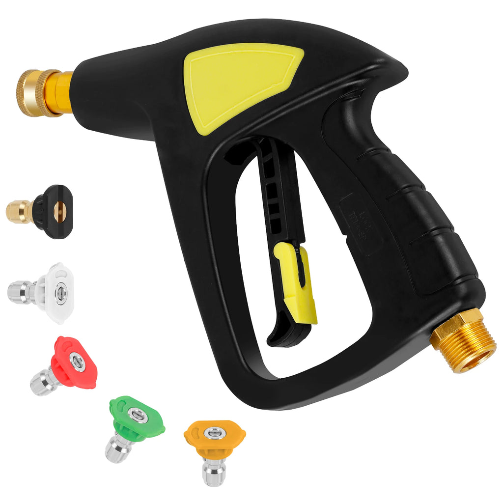 High Pressure Household Cleaning Machine 5000 PSI Hose Connector Sprayer Foam Sprayer Water Gun Tool for Car Home Cleaning