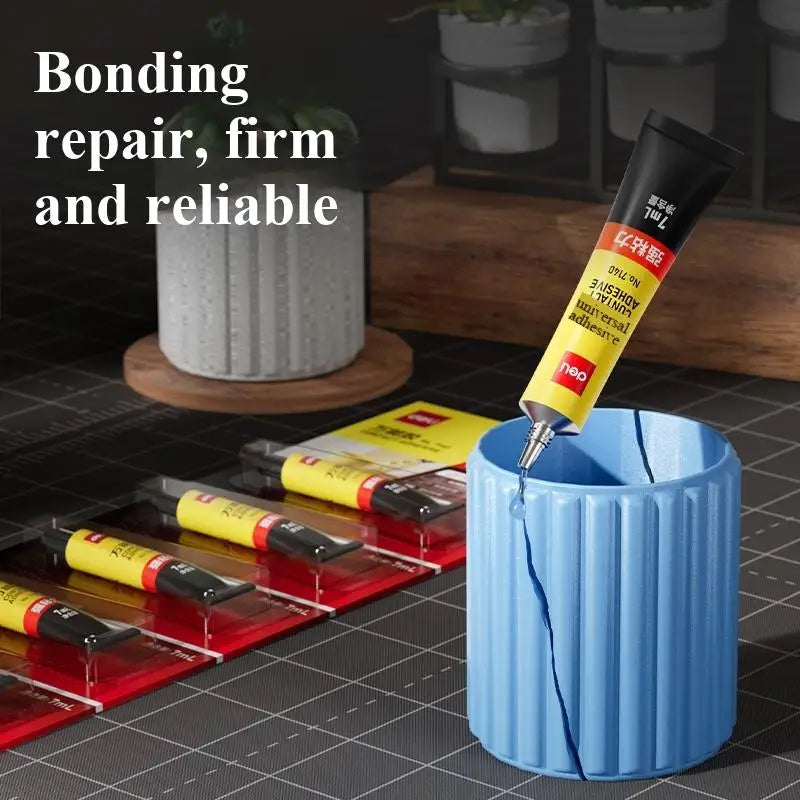 Deli 7140 All-Purpose Super Glue 7ml Contact Adhesive Strong Bond for Wood Plastic Metal Rubber And Ceramics