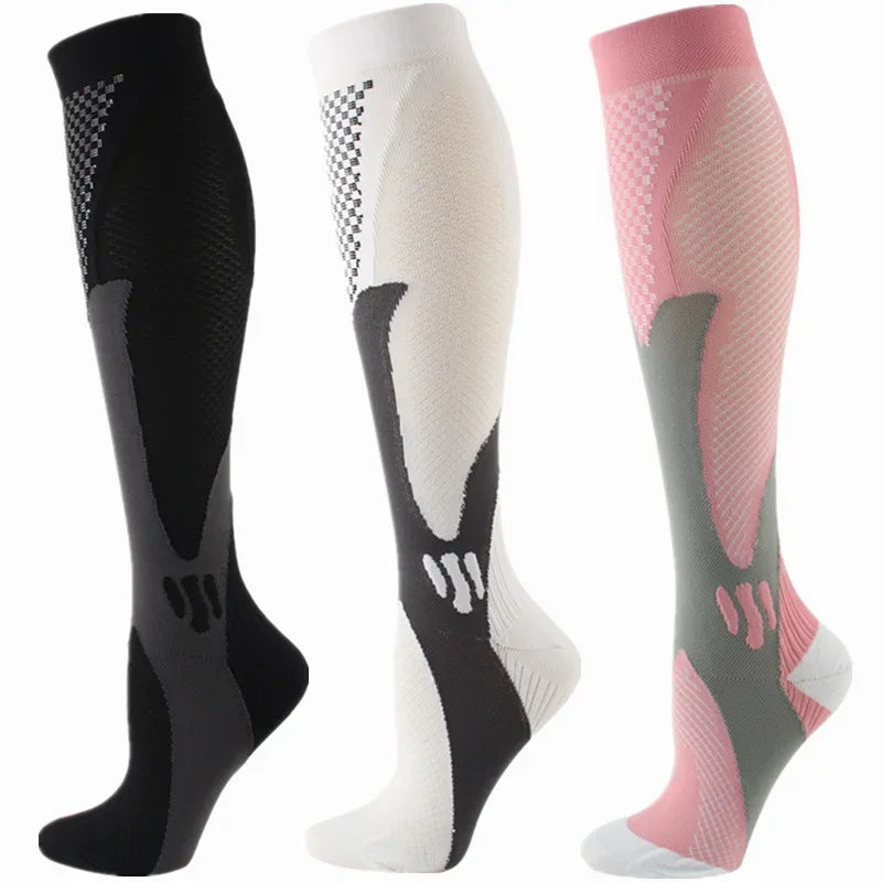 Compression Socks Running Football Sports Medical Nursing Socks for Flight Travel Pregnancy Edema Diabetes Varicose Veins Socks