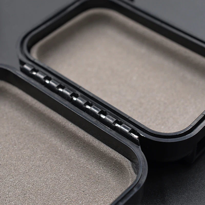 KZ ABS Wired Earphone Storage Bag Compression Resistant Hardness Headphone Case Black Portable Mini Earphone Storage Box