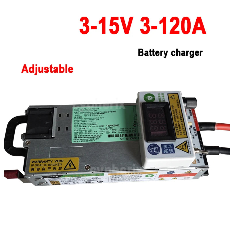 12V 120A Adjustable Charger Lifepo4 3-15v 3-120A 100A 80A 60A 50A 14.6V 4.2V Charger 12.6v 100A Lithium Polymer For Lithium Ion