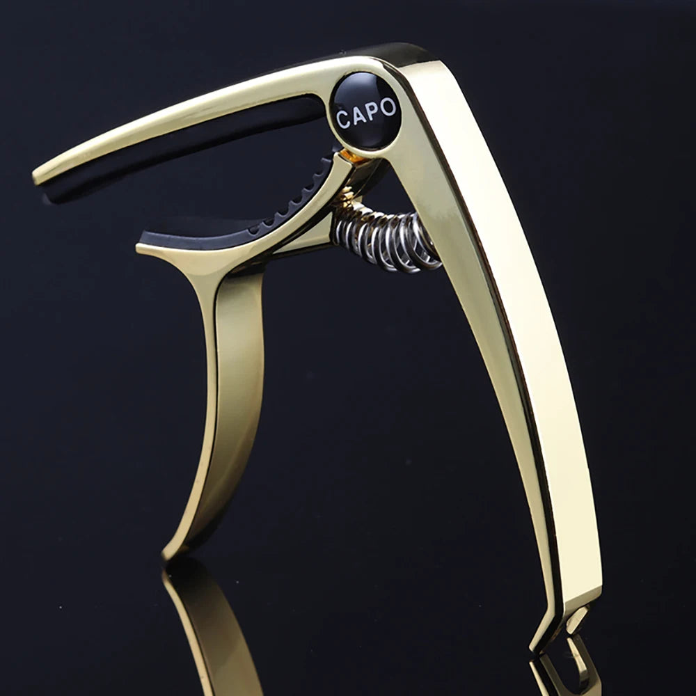 Metal Guitar Capo Guitar Tuner Clamp Zinc Alloy Professional Key Trigger Capo for Acoustic Electric Guitar with Rubber Grip