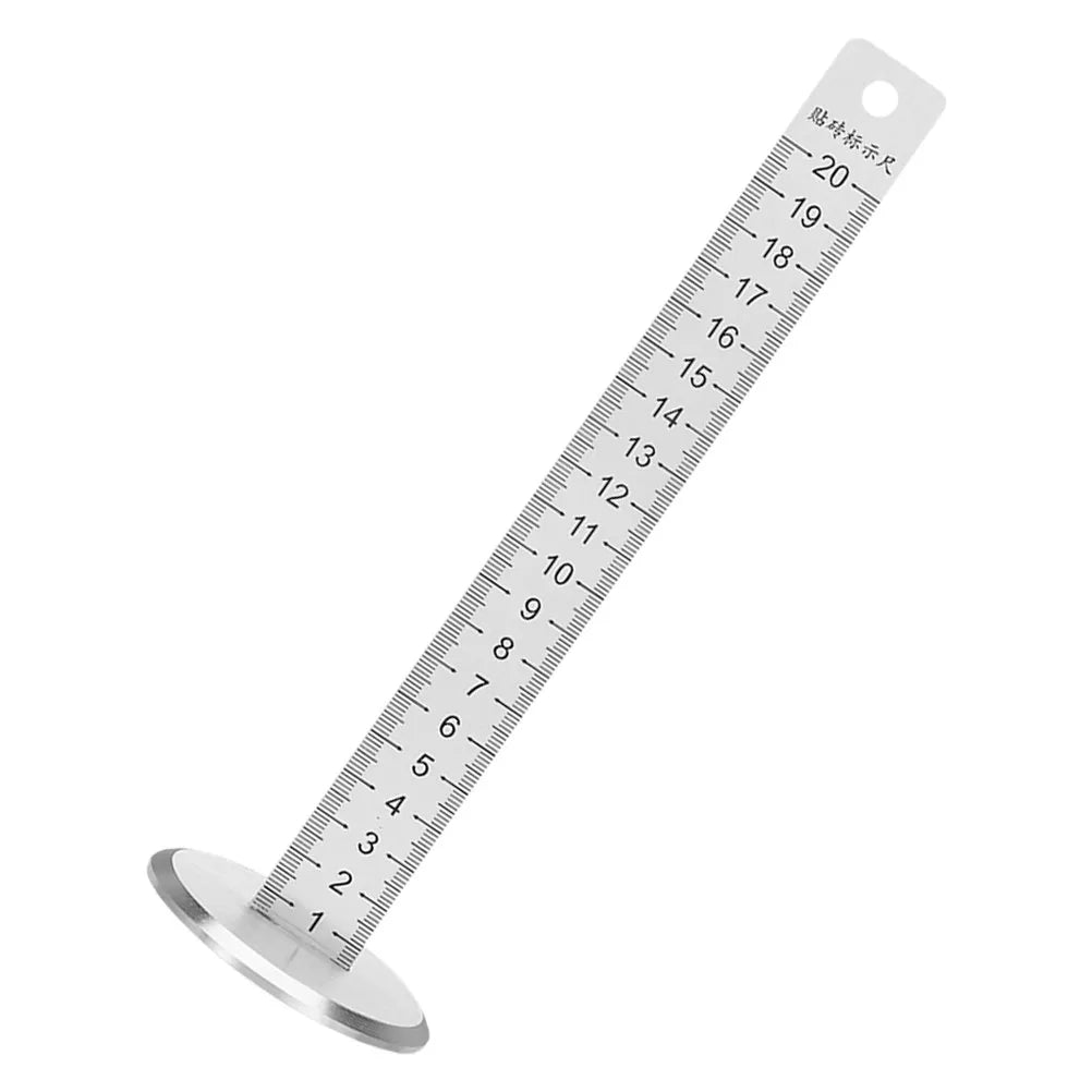 Stainless Steel Precision Level Tool Tiling Level Ruler Floor Tile Contour Measuring Positioning for Home Renovation