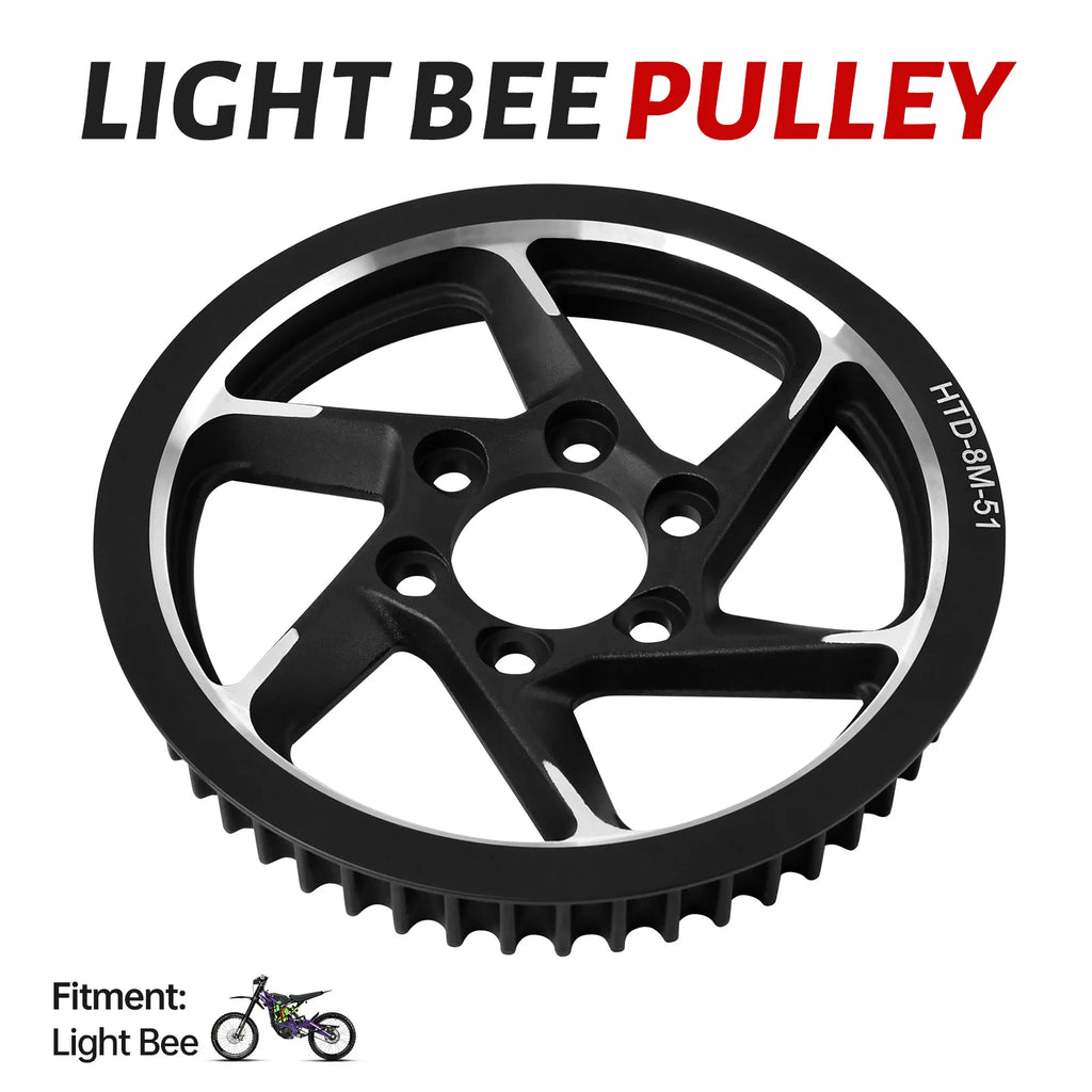 Motorcycle OEM Rear Belt Pulley Drive Wheel Transmission Gear Center Axle Sleeve Part for Surron Light Bee X/S Electric DirtBike