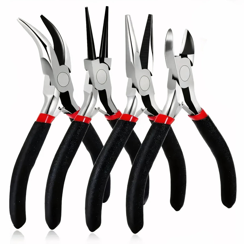 4pcs/1pcs Multifunctional jewelry pliers manual pointed-nosed pliers oblique pliers mini pointed-nosed pliers，For Jewelry making