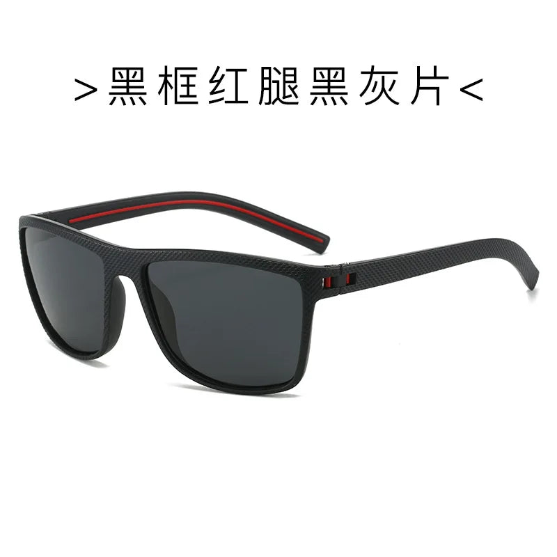 Eyewear Men Polarized Sunglasses Driving Outdoor UV Protective Square Large Frame Sun Glasses Sports Run Cycling Fishing T218
