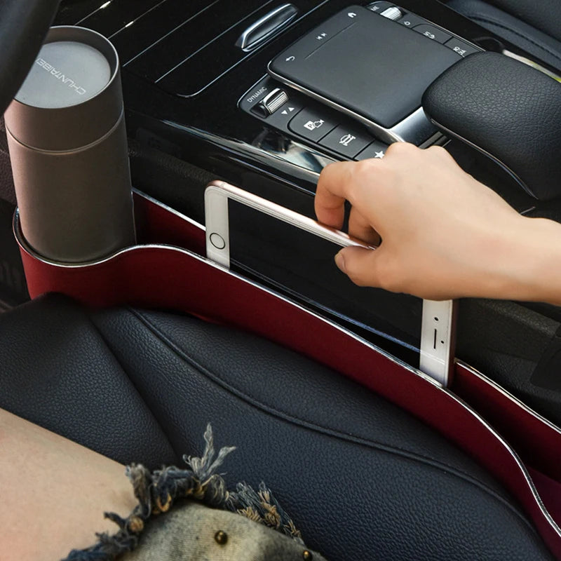 2PCS Car Seat Seam Organizer Large Capacity Leakproof Seam Organizer Universal Car Seat Gap Plug Strip Side Seam Car Gap