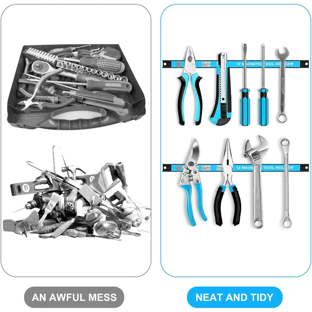 8/12/18 Inch Magnetic Tool Holder Strip for Storing Aarage Tools Kitchen Utensils Iron Products Storage Arrangement Organizer