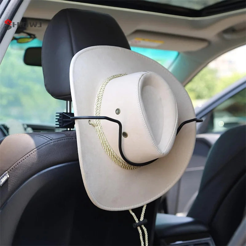 Car Hat Rack Stainless Steel Car Hat Clothes Storage Bracket Cowboy Hat Holder Rack For Truck SUV Car