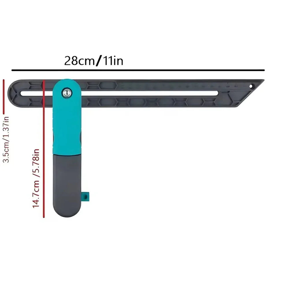 Angle Rulers Tri Square Irregular Sliding T-Bevel Gauge with Lock, Level Measuring Tool Carpentry Marking DIY Project Protractor