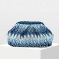 Bohemian Hand Crochet Knitted Clutch Bag, Moroccan Style Evening Party Purse, Vintage Women Woven Handbag Tassel Evening Clutch