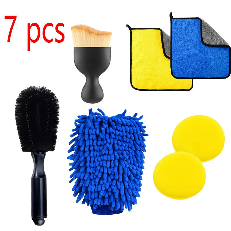 Car Detailing Brush Set The Ultimate Auto Cleaning Kit for Vents Gaps Maintenance Car Air Outlet Detail Clearance Brush