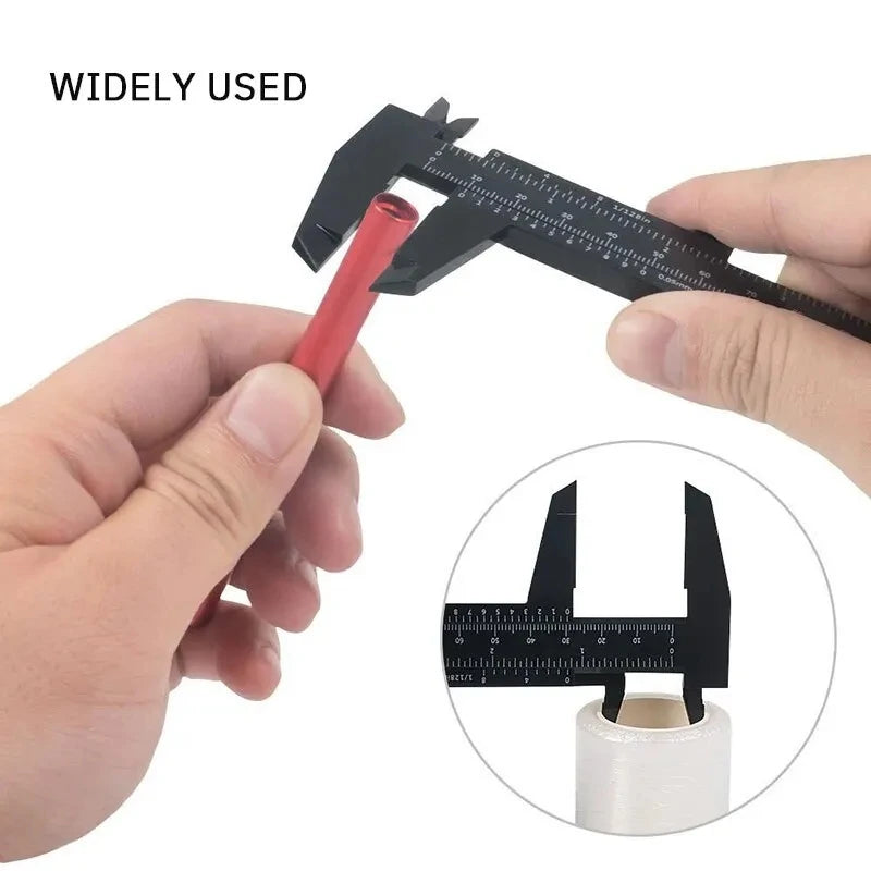 1PC Plastic Vernier Caliper New Caliper Mini Text Play Caliper Student Vernier Ruler 0 to 150mm Measuring Tool