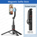 KEELEAD Magnetic Selfie Stick with Bluetooth Remote Magsafe Cellphone Tripod Stand for iPhone 14 13 12 Pro Max Vertical Shooting