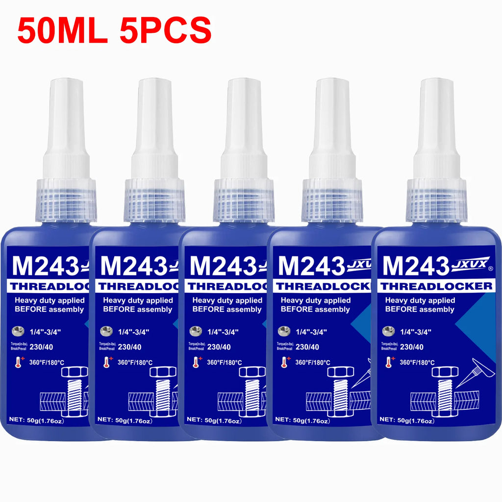 243/271 Medium to High Strength Threadlocker, Blue Red Threadlocker, Blue Threadlocker Adhesive, Screw Glue, Anaerobic Agent, An