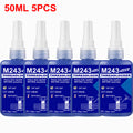 50ml Threadfixing Agent, Medium Strength Blue Anaerobic Adhesive for Fixing Nuts and Bolts, Anti-loosening, Anti-corrosion, Oil