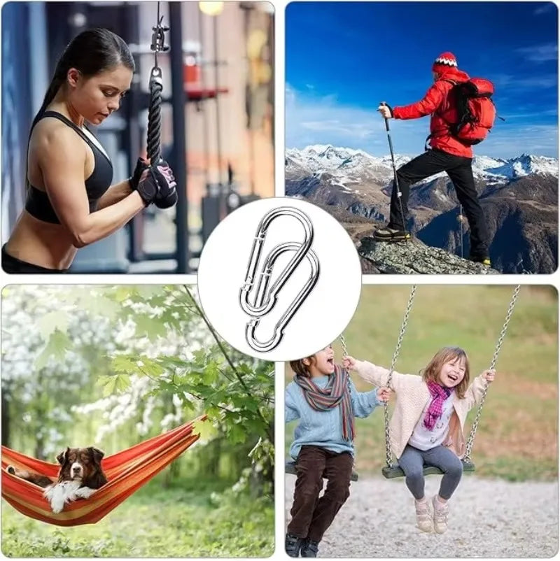 Mini Carabiner Alloy Survival Gear Camp Mountaineering Hook Outdoor Carabiner Keychain Tourist Hooks Fishing Buckle Wholesale