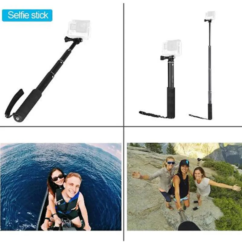 Monopod Selfie Stick for Gopro Stick Extendable Baton Selfie Waterproof Handheld Sticks Mount for GoPro Hero 13 5 Xiaoyi 4K DJI